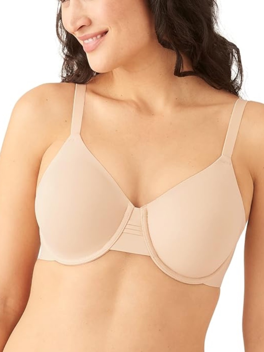 NEW Wacoal At Ease Smooth Cup Underwire Bra 855303 Sand (Beige) 263